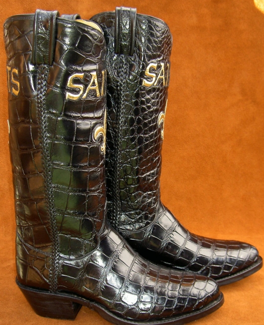 定制镶嵌鳄鱼靴由幽灵骑士靴子在CustomMade.com德赢与ac米兰手机