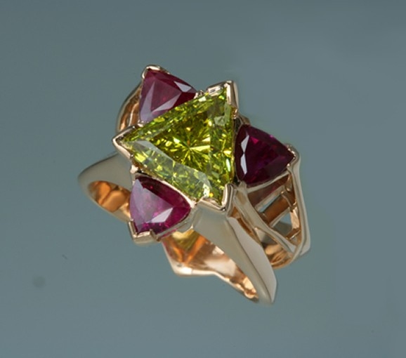 黄色金丝雀戒指由J.S. Gwinn高级珠宝在CustomMade.com德赢与ac米兰手机