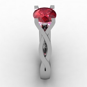 红宝石戒指，Paul Michael在CustomMade.com设计德赢与ac米兰手机